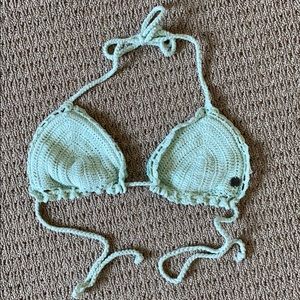 Knitted bikini top